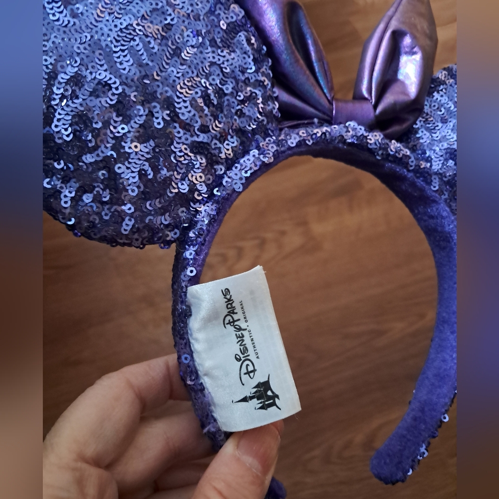 Purple Potion Sequin Minnir Ears - Picture 3 of 3